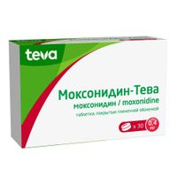 Моксонидин-Тева таблетки п/о плен. 0,4мг 30шт миниатюра фото №2