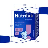 Смесь сухая специализированная для детей с рождения безлактозная Premium Nutrilak/Нутрилак пачка 600г миниатюра фото №3