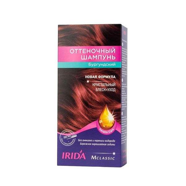 Шампунь оттеночный для окраски волос тон БургундскийМ Classic Irida/Ирида 75мл
