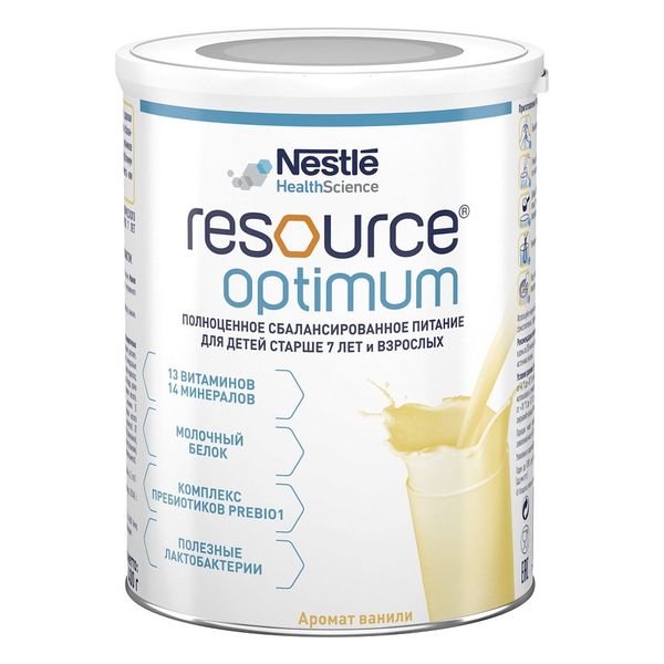 Питание Resource Optimum/Ресурс Оптимум для детей с 7 лет и взрослых 400г