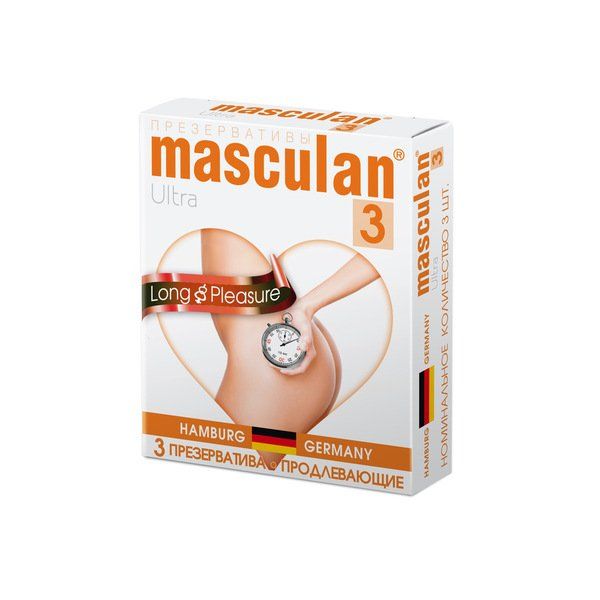 Маскулан презервативы masculan 3 ultra №3 продлевающие с анестетиком, колечками и пупырышками М.П.И.Фармацойтика Гмбх