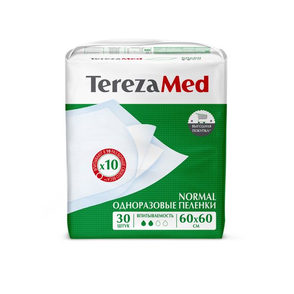 Пеленки одноразовые Normal TerezaMed 60х60см 30шт