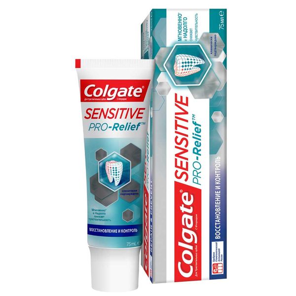 Паста зубная восстановление и контроль Pro-Relieff Sensitive Colgate/Колгейт 75мл