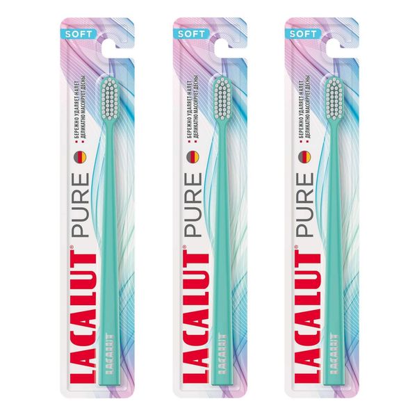 3Х Щетка зубная мягкая Pure Lacalut/Лакалют