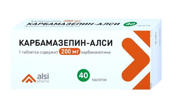 Карбамазепин-Алси таблетки 200мг 40шт