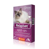 Успокоительное для кошек и собак Spot-on Relaxivet/Релаксивет капли пипетка 0,5мл 4шт