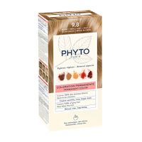 Набор Phyto/Фито: Краска-краска для волос 50мл тон 9.8 Очень светлый бежевый блонд+Молочко 50мл+Маска-защита цвета 12мл+Перчатки миниатюра
