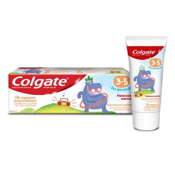 Купить Зубная паста детская 3-5л без фторида Colgate/Колгейт 60мл, Colgate-Palmolive (Китай)