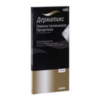 Повязка силиконовая прозрачная Дерматикс 4х13см миниатюра фото №2