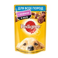 Корм влажный для взрослых собак всех пород с ягненком в желе Pedigree 85г