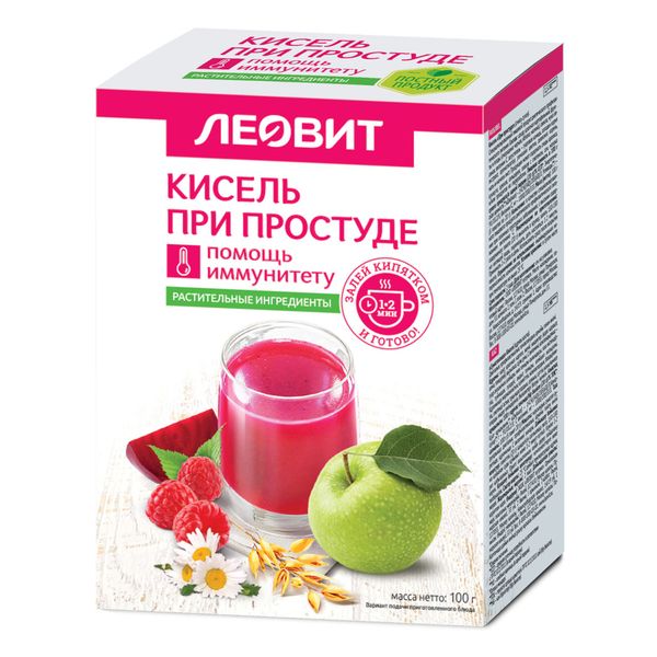 Кисель при простуде Леовит пак. 20г 5шт