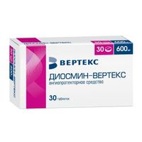 Диосмин-Вертекс таблетки п/о плён. 0,6г 30шт