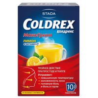 Колдрекс МаксГрипп лимон порошок для приг. раствора для приема вн. 6,427г 10шт
