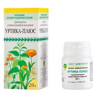 Уртика-плюс гранулы гомеопатические фл. 20г, миниатюра фото №2