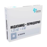 Индапамид+Периндоприл таблетки 1,25мг+4мг 30шт миниатюра фото №2