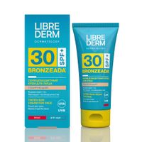 Крем солнцезащитный для светлой и чувствительной кожи лица тонирующий SPF30 Bronzeada Librederm/Либридерм туба 50мл
