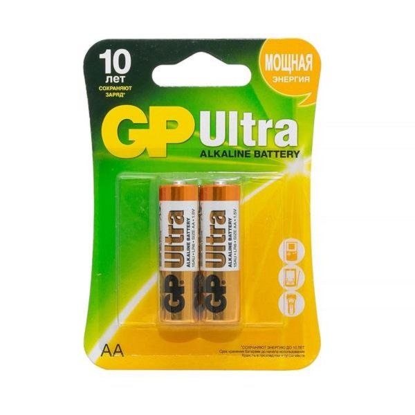 Батарейки алкалиновые GP Ultra Alkaline 15А AA 2 шт.блистер фото №2