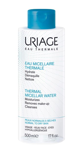 Вода мицеллярная для лица и контура глаз очищающая на основе термальной воды Uriage/Урьяж 500мл