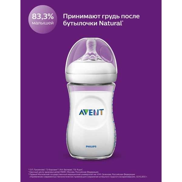 Бутылочка с силиконовой соской из полипропилена Philips Avent 125мл 2шт (SCF030/27) фото №8