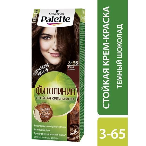 Краска для волос 3-65 Темный шоколад Фитолиния Palette/Палетт 110мл фото №3