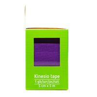 Тейп кинезио Экопласт, цвет фиолетовый 5х500см миниатюра фото №5