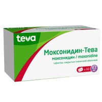 Моксонидин-Тева таблетки п/о плен. 0,2мг 60шт миниатюра фото №3