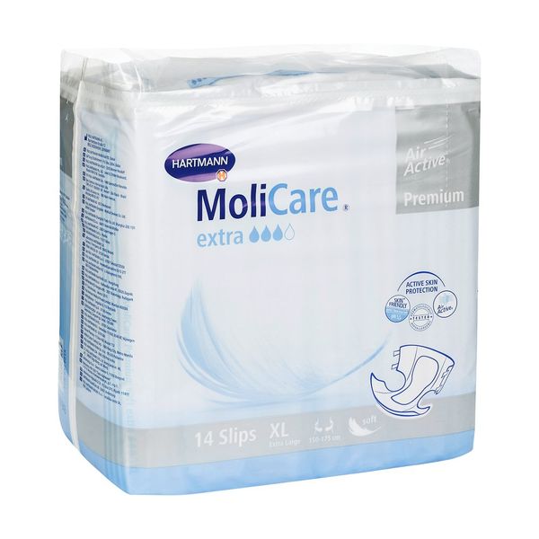 Подгузники воздухопроницаемые Extra MoliCare/Моликар р.XL 14шт