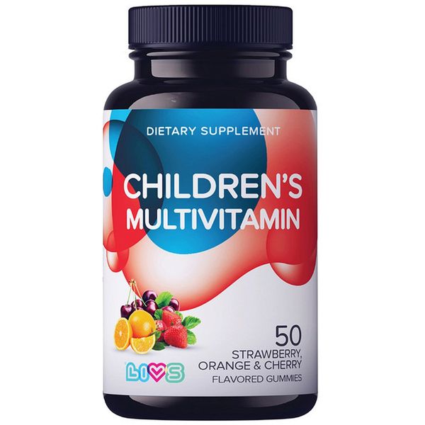 Мультивитамины для детей с 3 лет со вкусом фруктов и ягод LIVS пастилки жевательные 3г 50шт