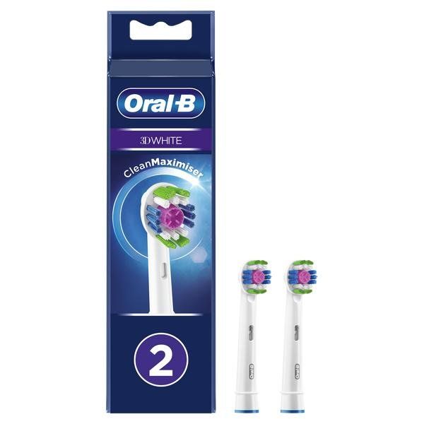 Насадка Oral-B (Орал би) 3D White к электрической зубной щетке 2 шт. BRAUN GmbH 573334 Насадка Oral-B (Орал би) 3D White к электрической зубной щетке 2 шт. - фото 1