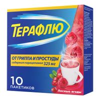 ТераФлю лесные ягоды порошок для приг. раствора для приема вн. 10шт