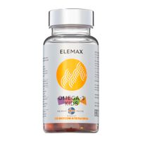 Омега-3 с витаминами Е и Д комплекс детский апельсин Elemax капсулы жевательные 710мг 90шт