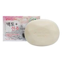Мыло с жемчужным порошком и белой глиной White claypearl beauty soap 3W Clinic 120г