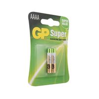 Батарейки алкалиновые GP Super Alkaline 25А АААA 2 шт. миниатюра