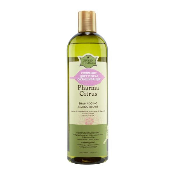 Шампунь для окрашенных волос с экстрактом грейпфрута Pharma Citrus Green Pharma/Грин Фарма фл. 500мл