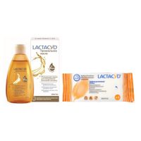 1X Салфетки для интимной гигиены Lactacyd/Лактацид 8шт + 1X Масло д/интимн. гигиены очищ. и увлажн. Lactacyd/Лактацид 200мл