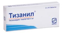 Тизанил таблетки 4мг 20шт, миниатюра