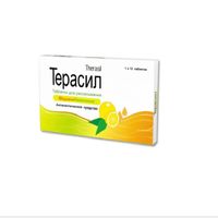 Терасил мед-лимон таблетки для рассасывания 12шт