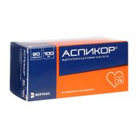 Аспикор таблетки п/о плен. кишечнораств. 100мг 90шт