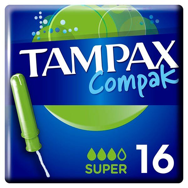 Тампоны с аппликатором TAMPAX (Тампакс) Compak Super, 16 шт., Procter & Gamble, США  - купить