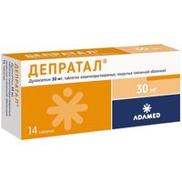 Депратал таблетки п/о плен. кишечнораств. 0,03г 14шт