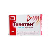 Теветен таблетки п/о плен. 600мг 28шт, миниатюра фото №4