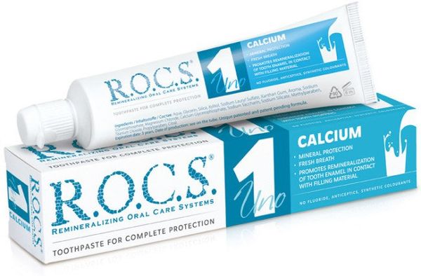 Паста зубная R.O.C.S./РОКС Uno Calcium 74мл