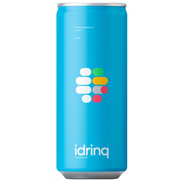 Напиток витаминизированный газированный б/а idrinQ 330мл