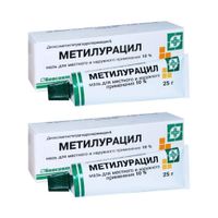 2Х Метилурацил мазь для местного и наружного применения 10% 25г