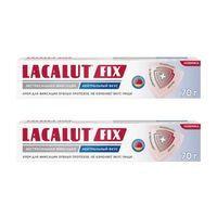2Х Крем для фиксации зубных протезов экстрасильный с нейтральным вкусом Fix Lacalut/Лакалют 70г