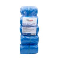 Бахилы медицинские одноразовые с двойной резинкой п/э First Aid/Ферстэйд 30мкм 50 пар