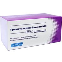 Триметазидин-Биоком МВ таблетки п/о с модифиц. высвобожд. 35мг 120шт