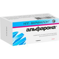 Альфарона лиофилизат для приг. раствора для интраназ. введ. 50тыс.МЕ