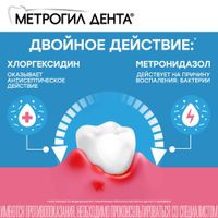 Метрогил Дента гель для десен стоматологический 20г 1шт миниатюра фото №2