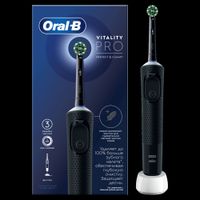 Щетка зубная электрическая 3708 с зарядным устройством 3757 черная Vitality Pro D103.413.3 Oral-B/Орал-би миниатюра фото №2